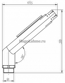 Форсунки (насадки) фонтана SpringFit Finger 25-4,4 мм ,60°