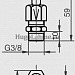 Форсунки (насадки) фонтана SpringFit Комета 3-5,3/8",5 мм,24°
